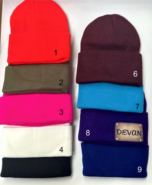 Personalized Knit Beanie cap