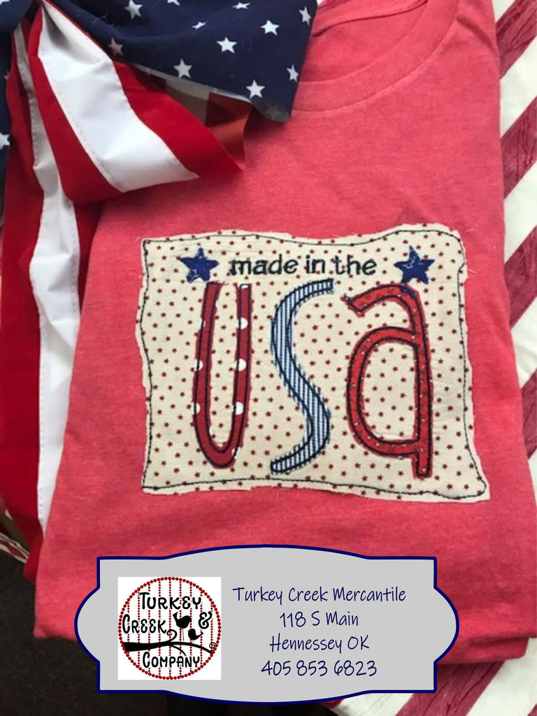 Patriotic USA Applique